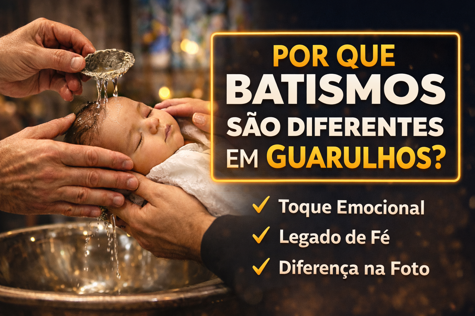 O Peso da Água Sagrada: Como Eternizar o Renascimento do seu Filho em Guarulhos