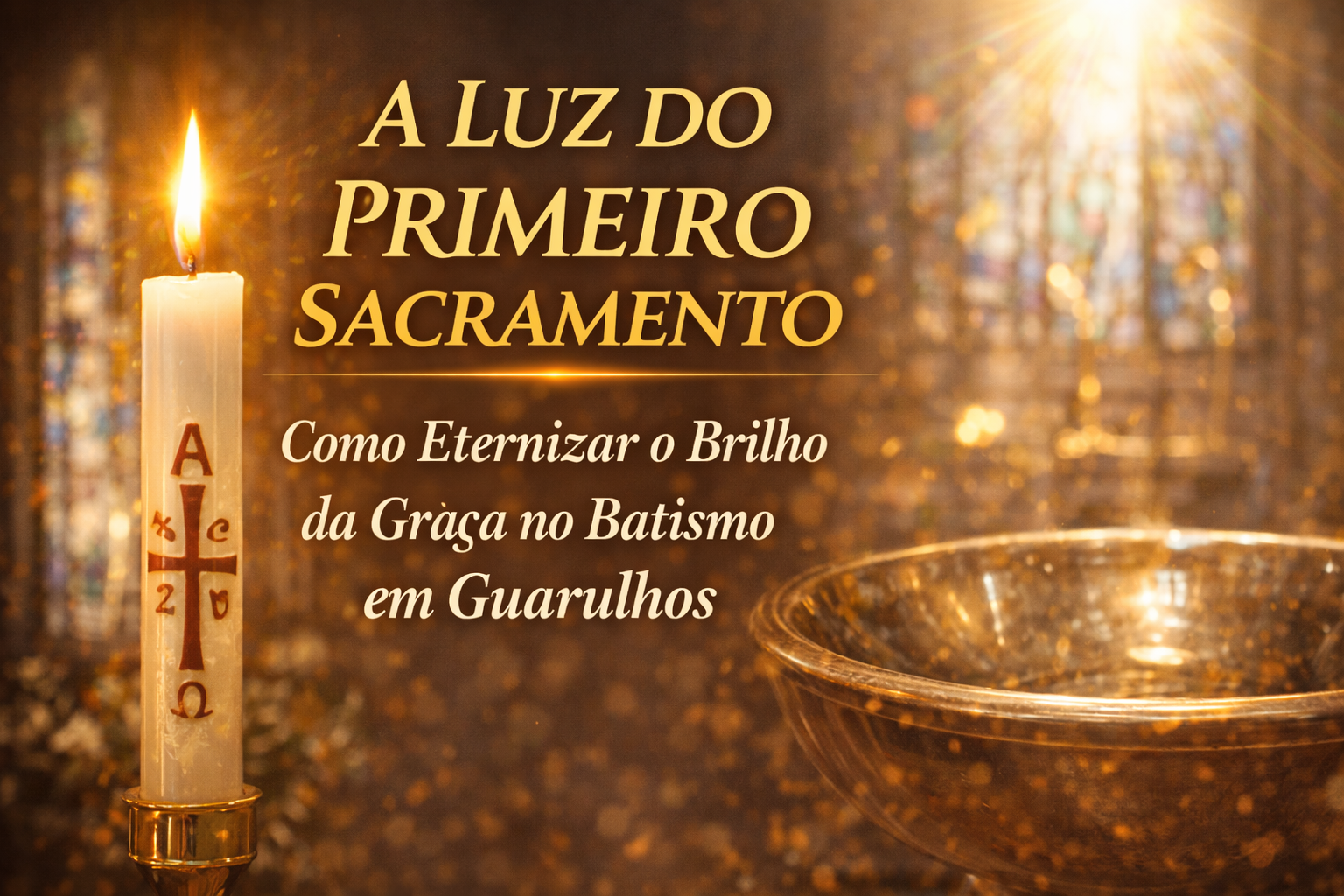 A Luz do Primeiro Sacramento: Como Eternizar o Brilho da Graça no Batismo em Guarulhos